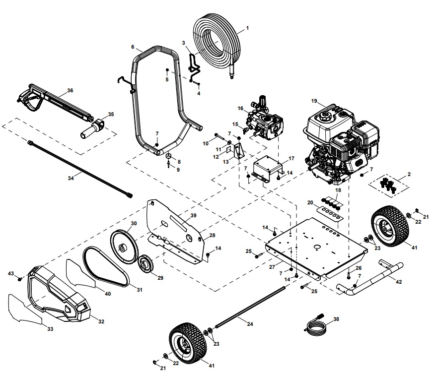 generac 0067120 Power Washer repair Parts